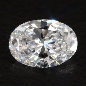 $4000 / GIA Certified 0.56 CT Diamond /Oval Cut/ E colorless / VS Clarity